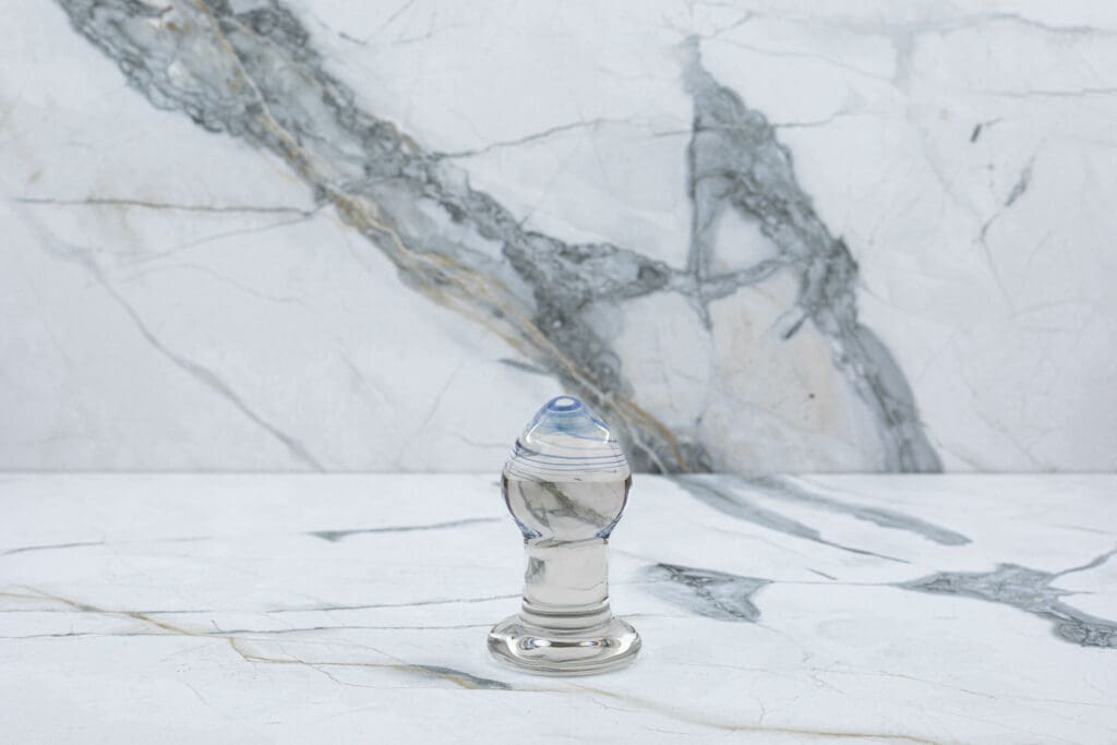 Glas Amethyst Regen Glas Buttplug 5