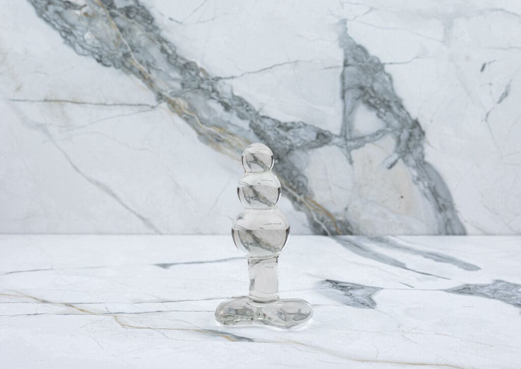 Glas Perlenglas Buttplug