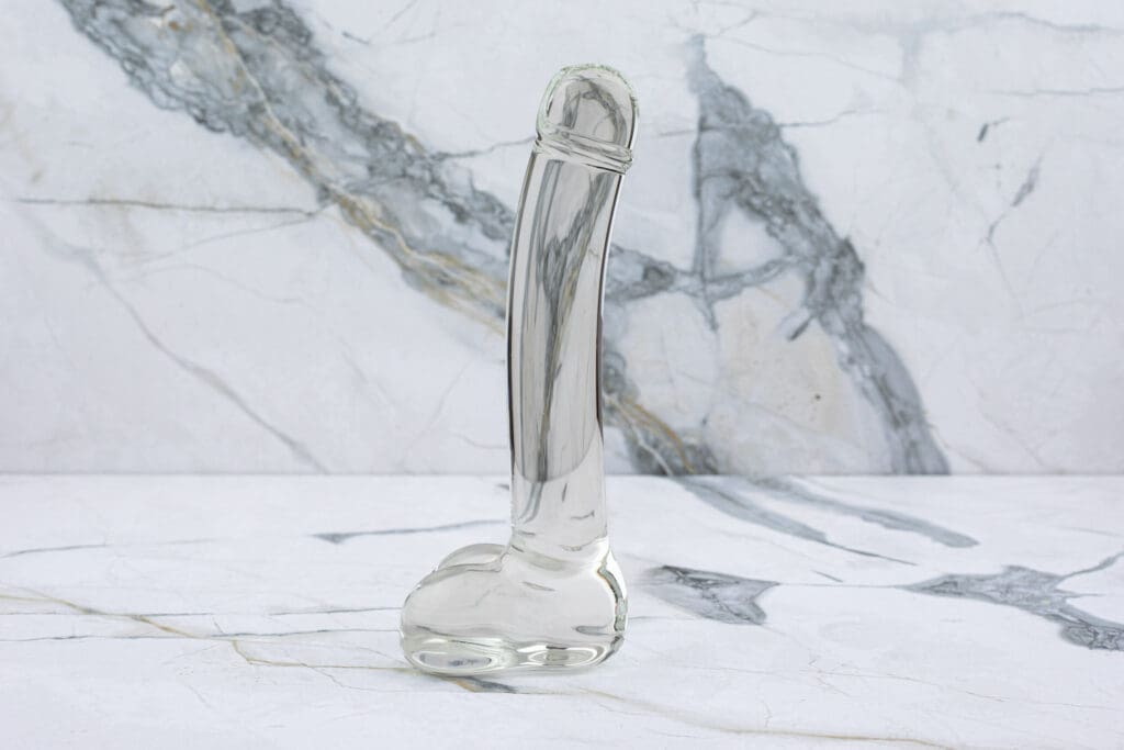Glas Rot Kopf Doppeltes Glas Dildo 31