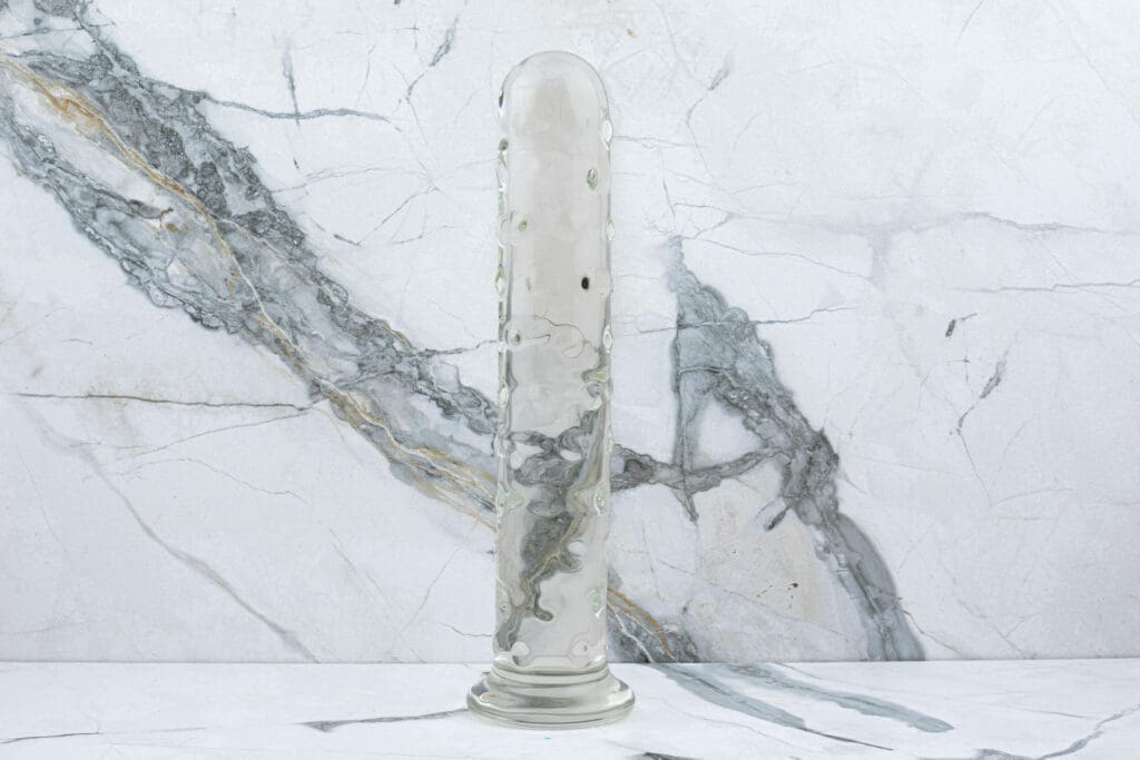 Glas Rot Kopf Doppeltes Glas Dildo 39