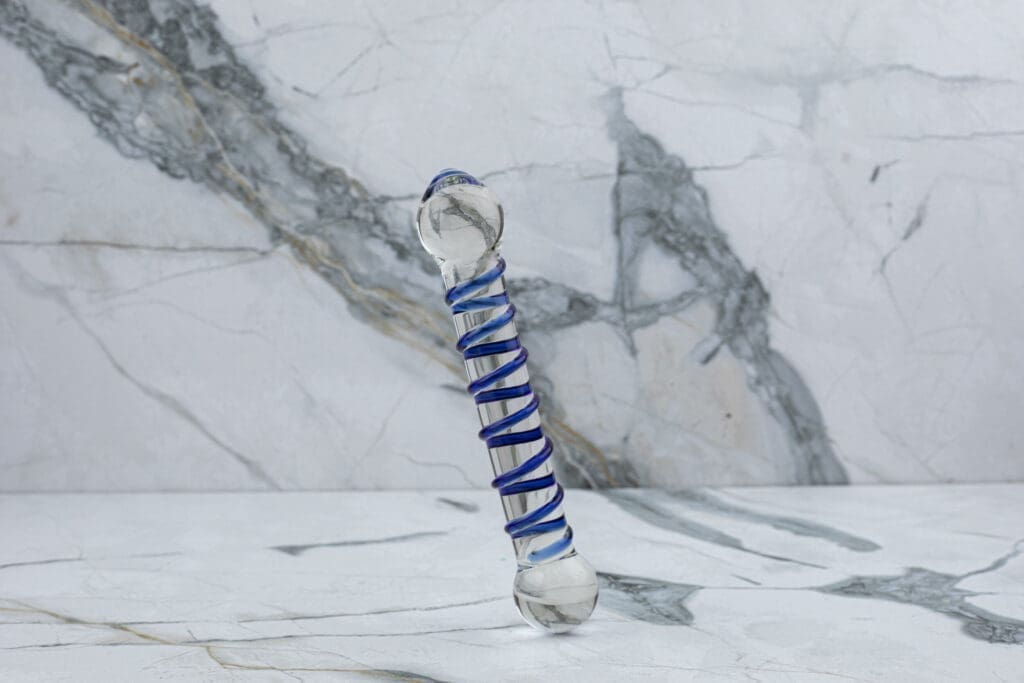 Glas Rot Kopf Doppeltes Glas Dildo 10