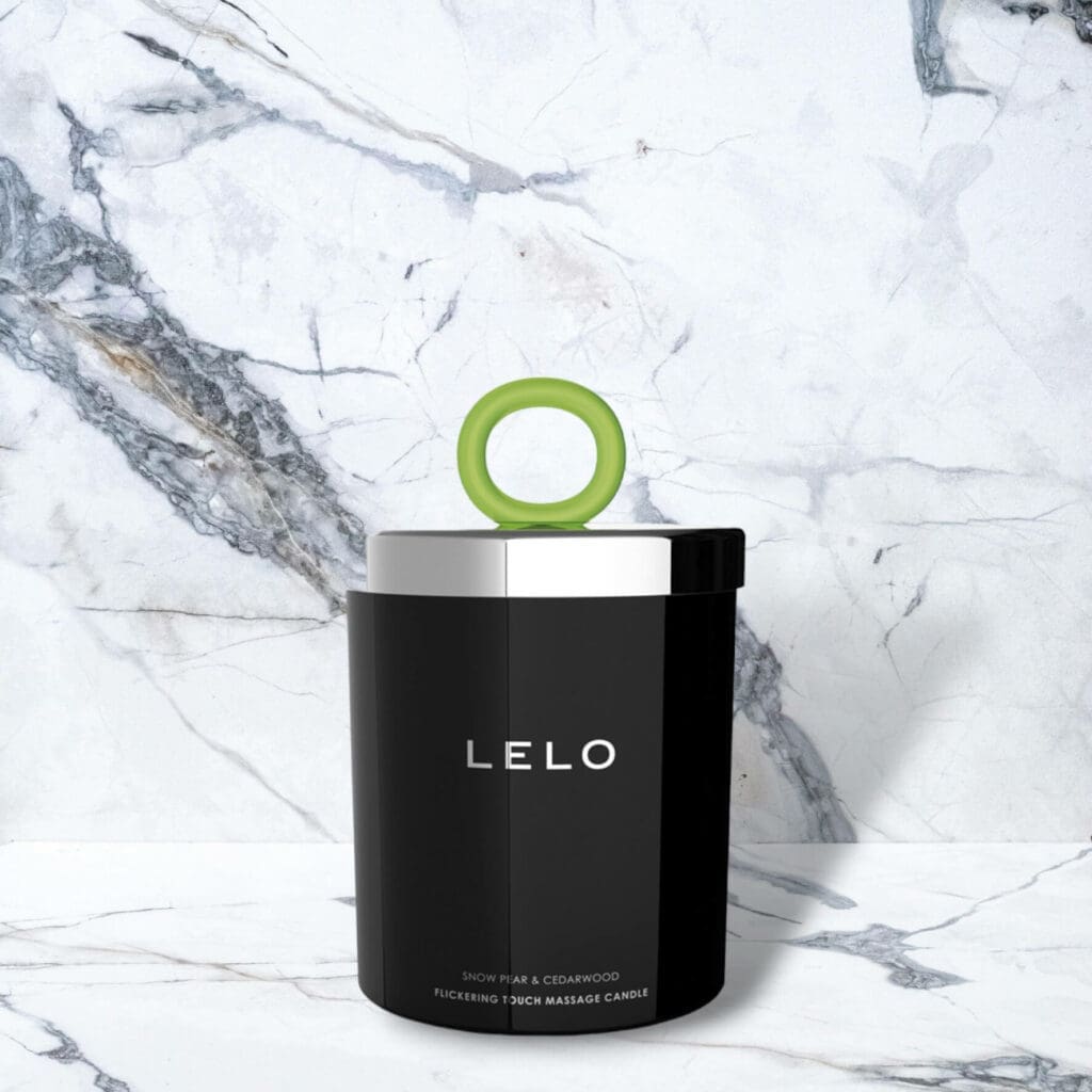 Lelo Massage Kerze Schnee Birne Zedernholz 150g