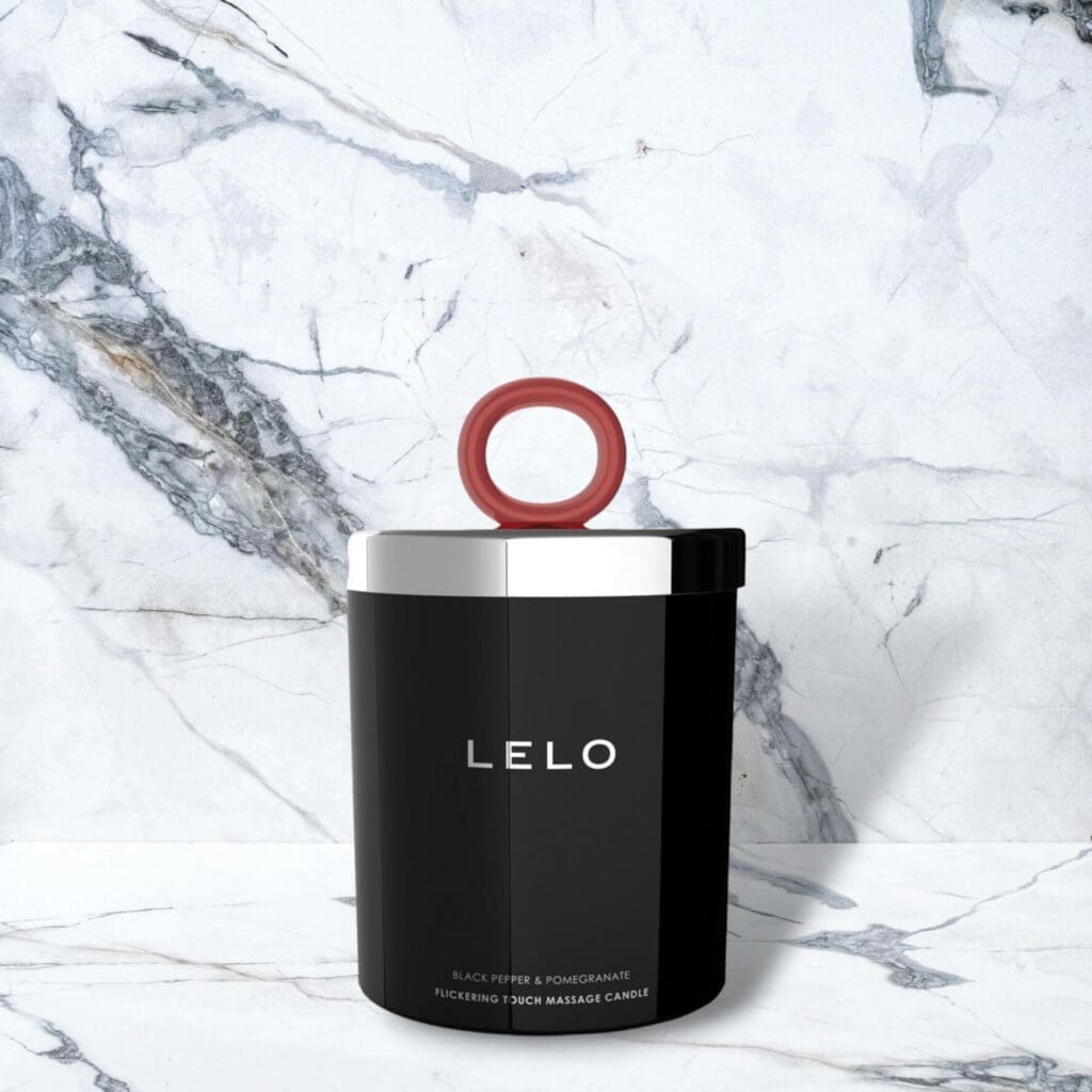 Lelo Massage Kerze Schnee Birne Zedernholz 150g 2