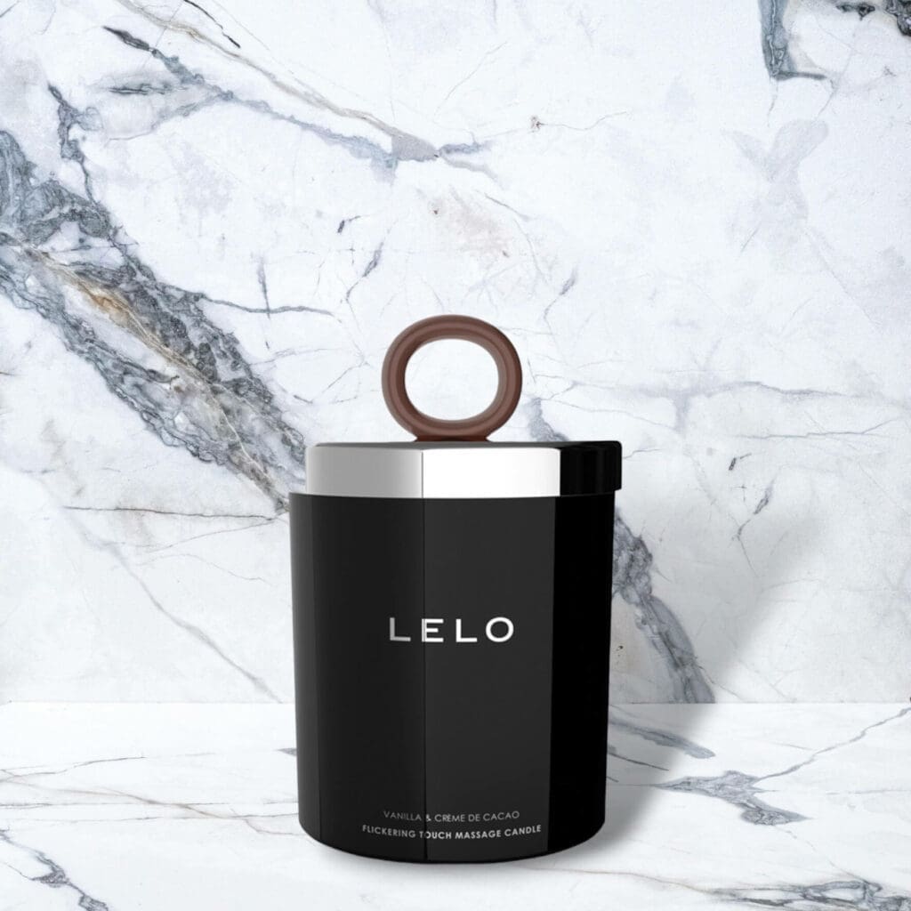 Lelo Massage Kerze Schnee Birne Zedernholz 150g 3
