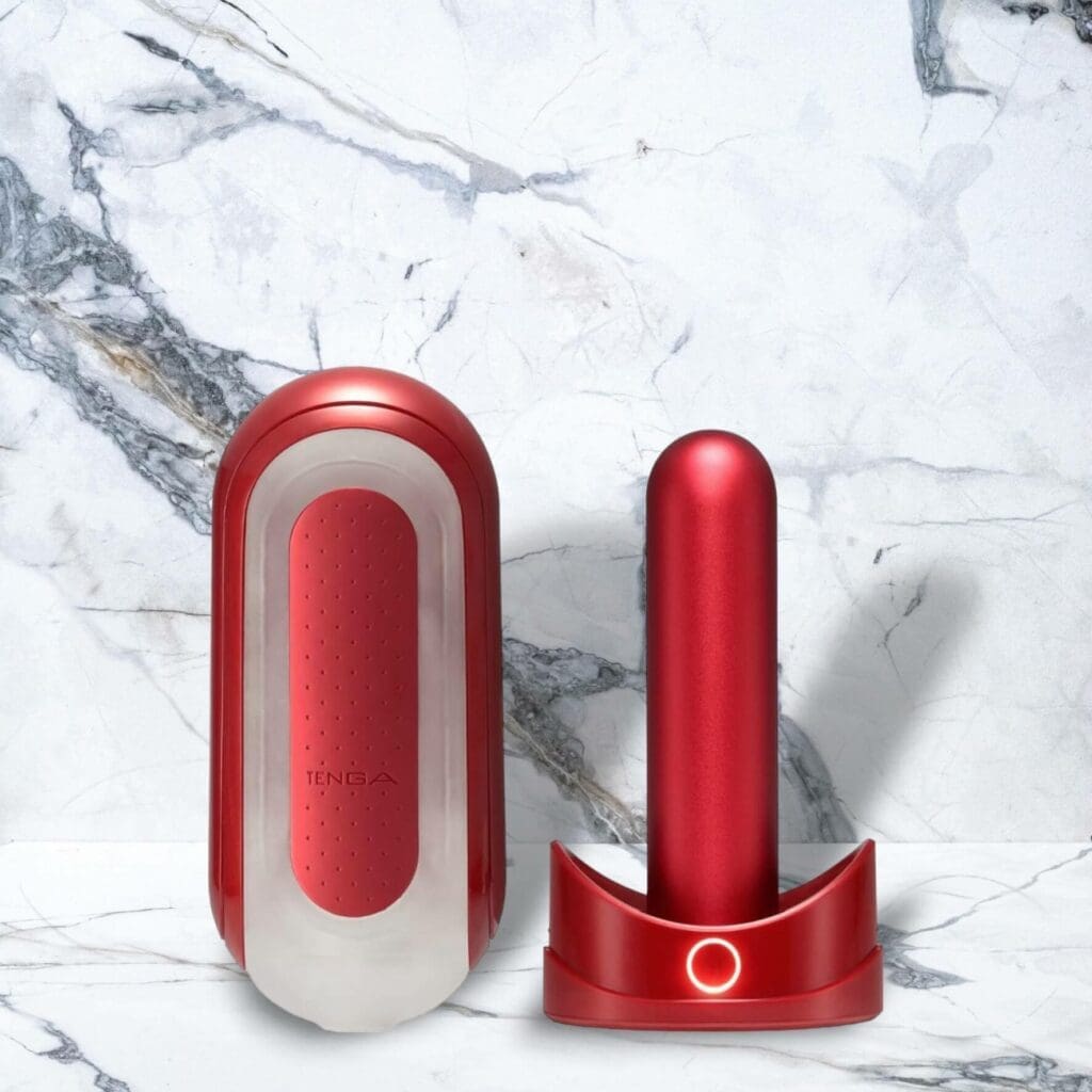 Tenga Flip Zero Rot und Flip Warmer Set Rot