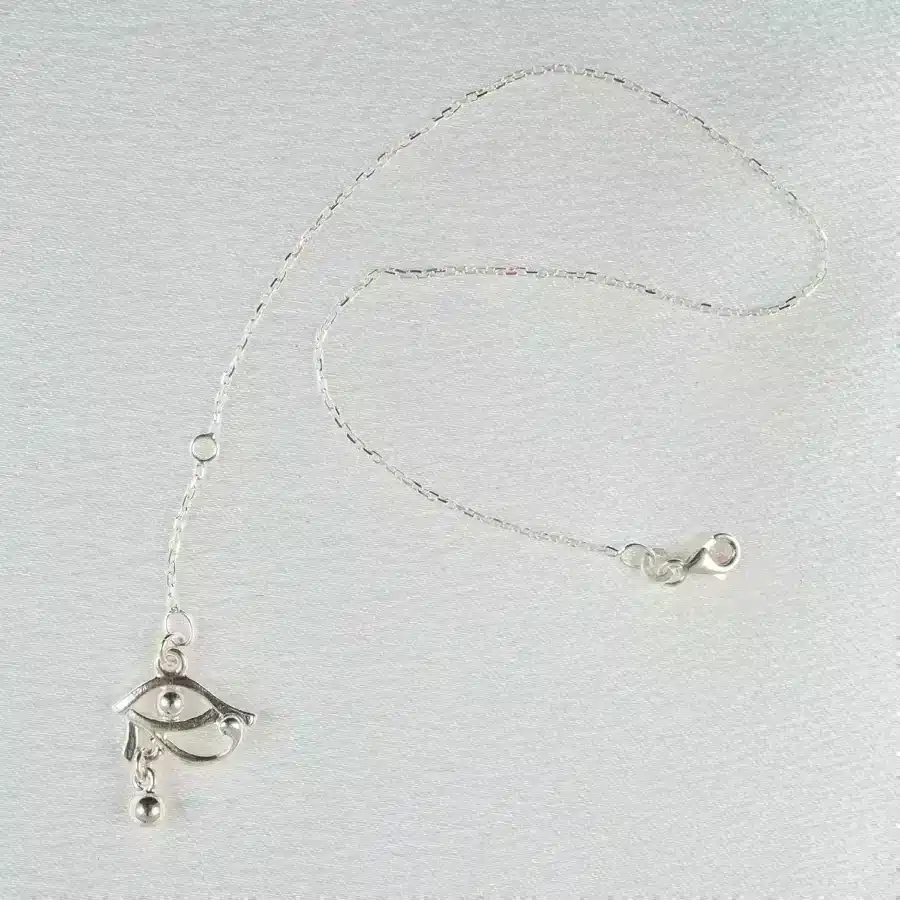 Sylvie Monthule Knöchelschmuck Auge des Horus Silber 2