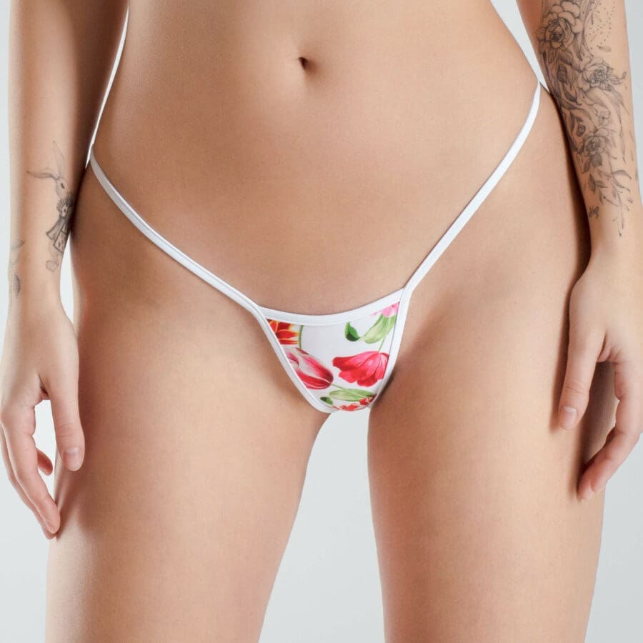 Lucky Cheeks Bikini Tropical Mini G String 12