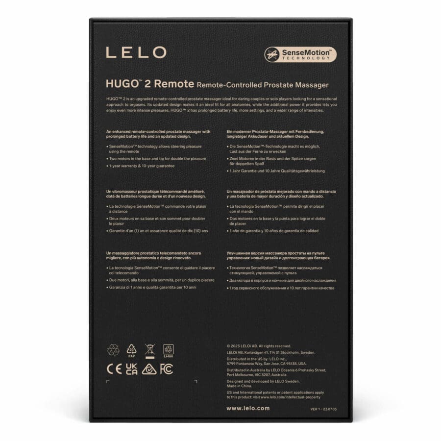 Lelo Hugo 2 Prostata Vibrator Grun