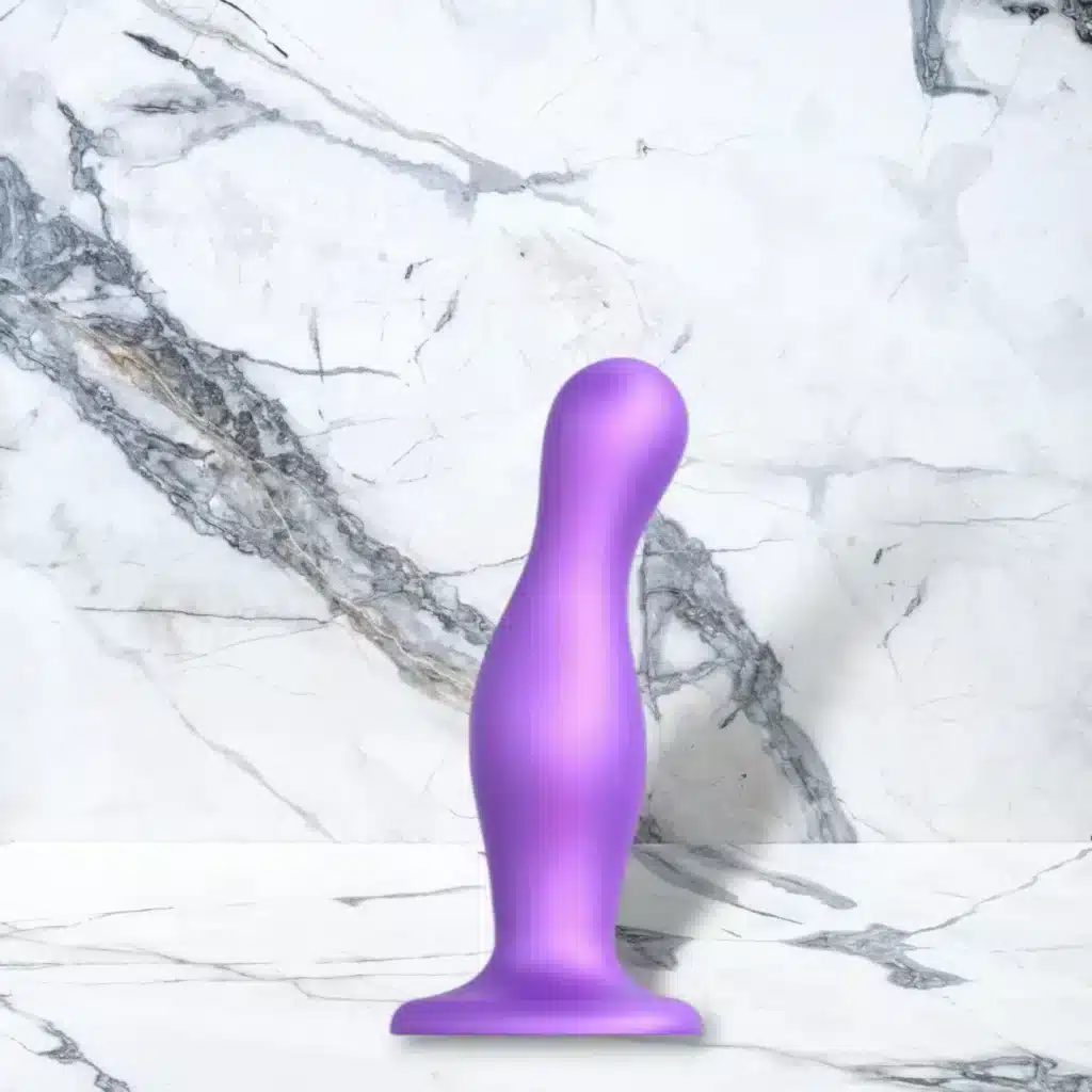 Strap On Me Dildo Plug Curvy Metallic Lila 2