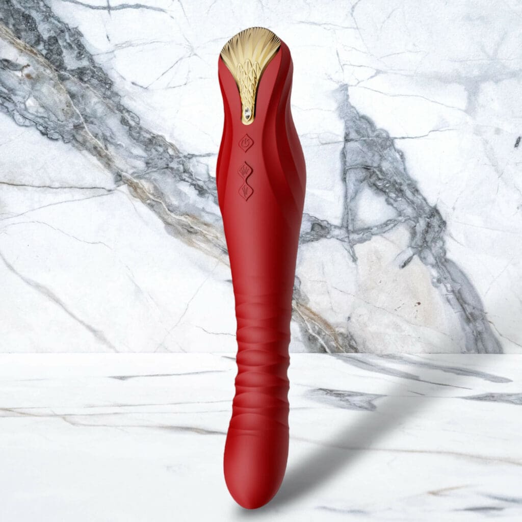 Zalo King Vibrierender Thruster Vibrator Rot 3