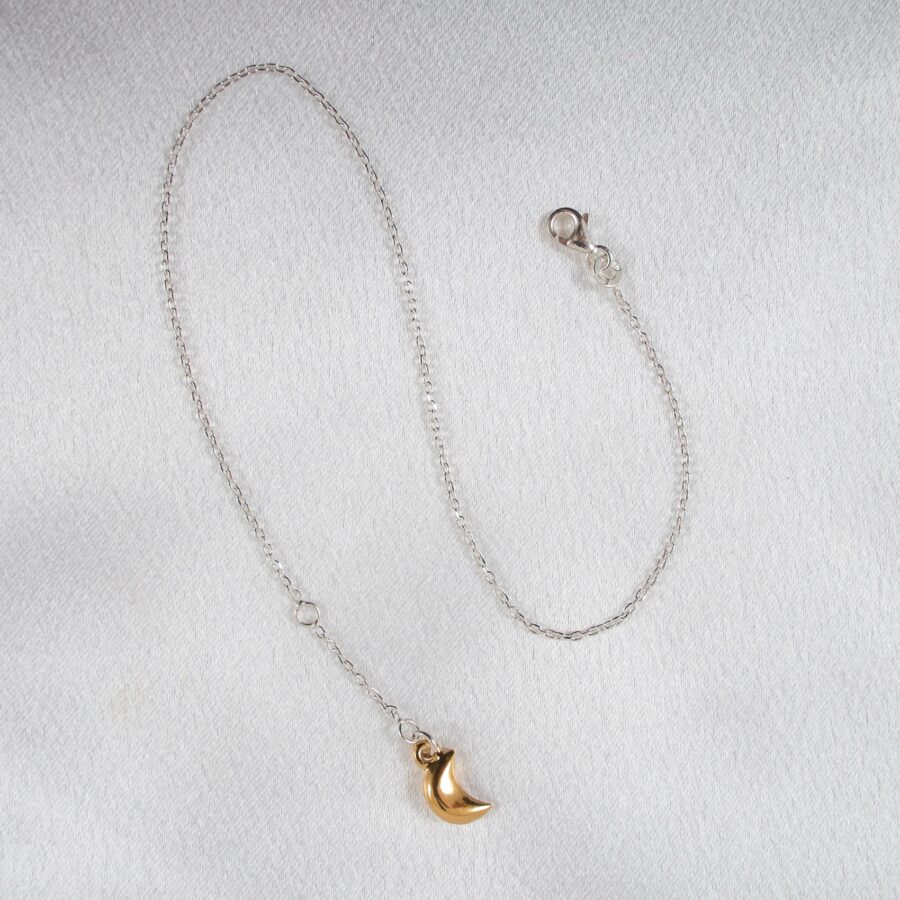 Sylvie Monthulé - Knöchelschmuck Gold Moon | Silber
