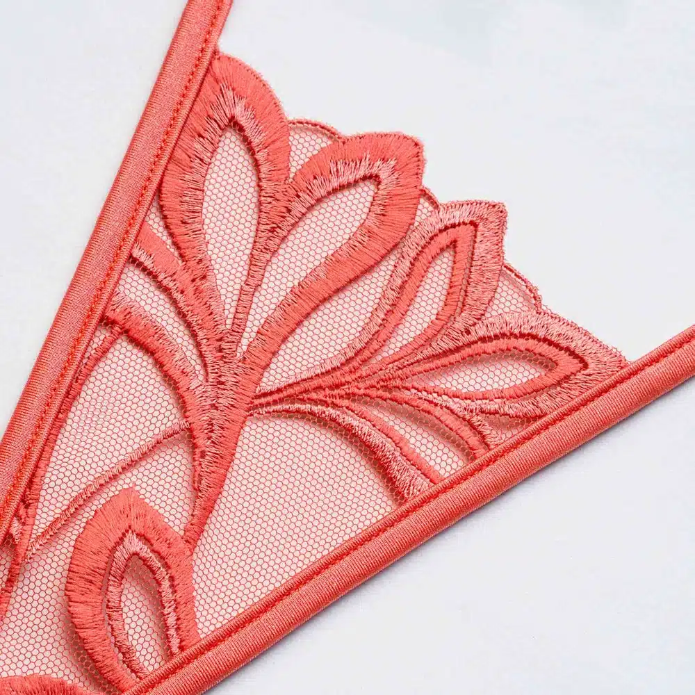 Lucky Cheeks | Blooming Fire – Mini-G-String – Koralle – Bild 3