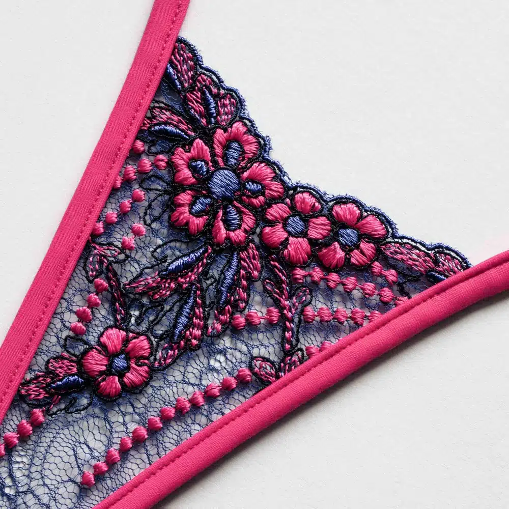 Lucky Cheeks | Pink Fiesta – Micro-G-String – Rosa/Lila – Bild 3