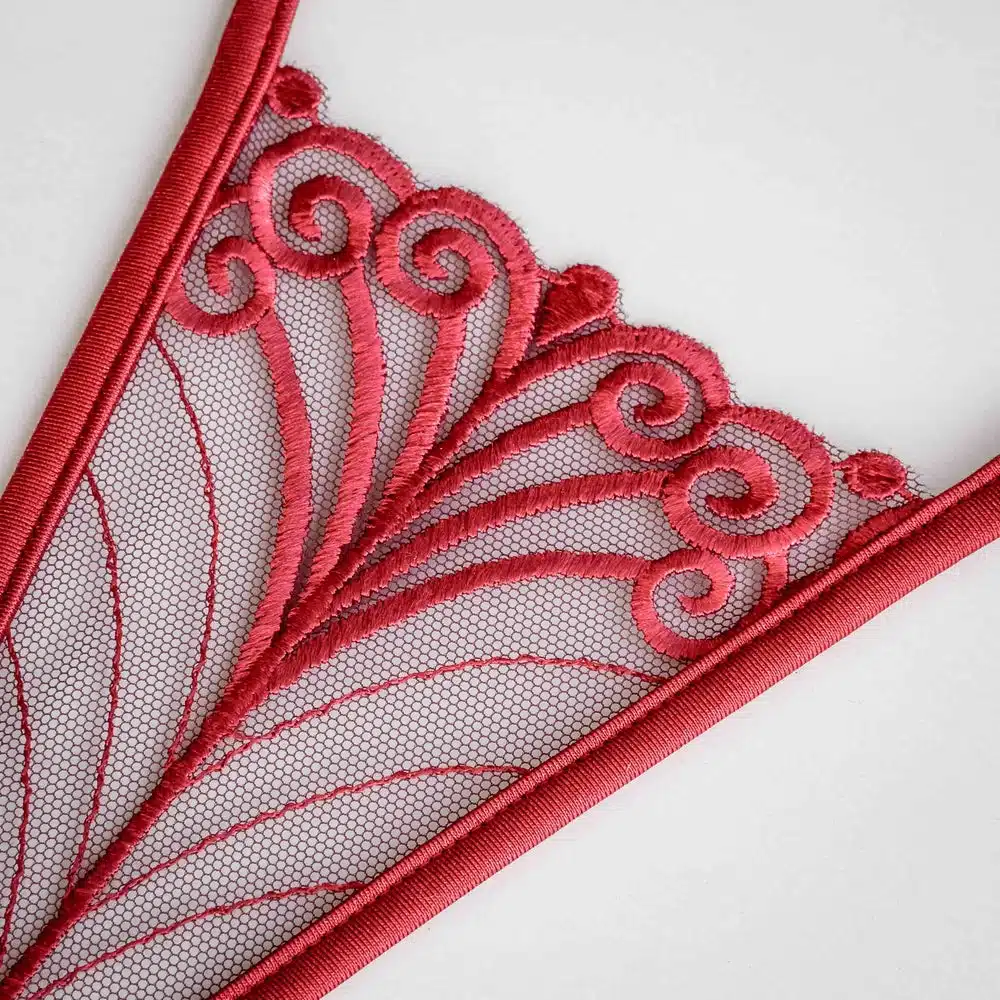 Lucky Cheeks | Woodstock in Red – Mini-G-String – Rot – Bild 3
