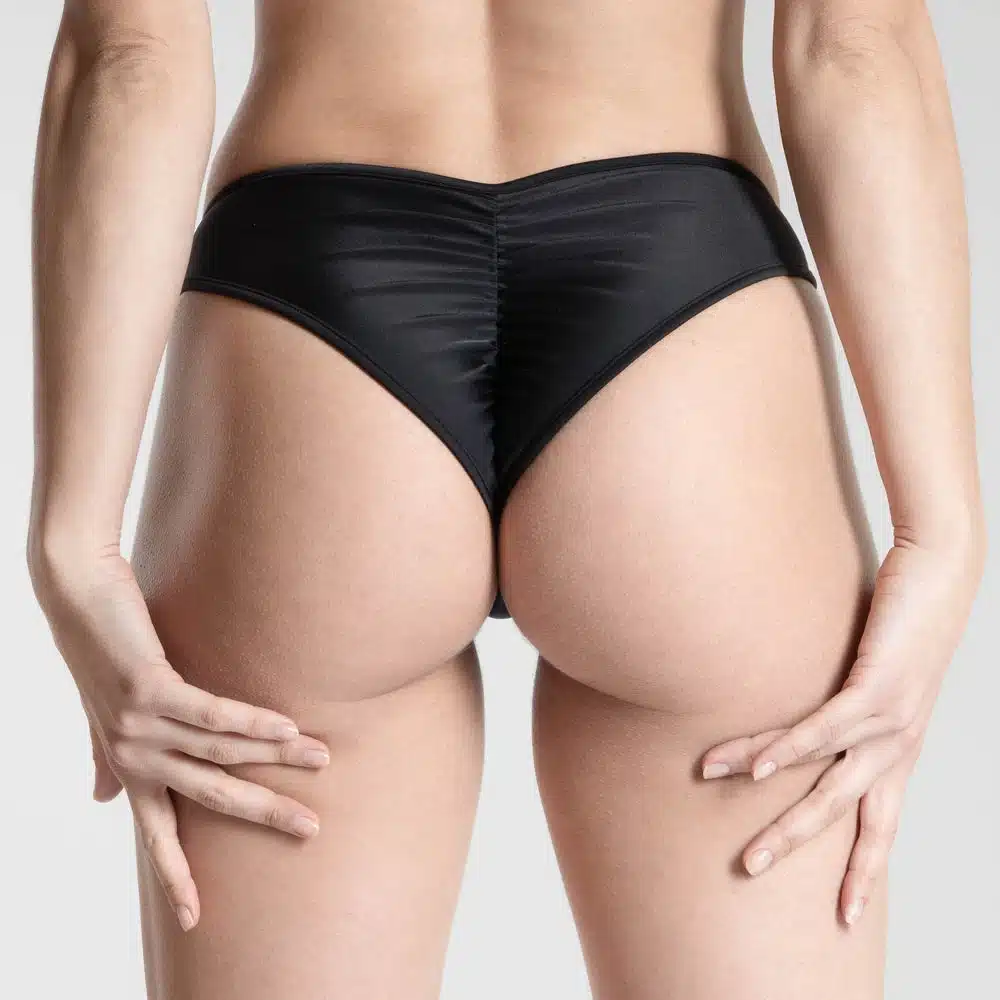 Lucky Cheeks | Bikini Black Beauty - Scrunch Brazilian Panty - Schwarz – Bild 2
